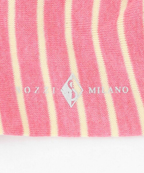 UNITED ARROWS(ユナイテッドアローズ)の「<SOZZI>カラーボーダー ソックス(ソックス/靴下・メンズ・ライトピンク/ケリーグリーン/コバルトブルー/ネイビー・FREE)」の6枚目の写真