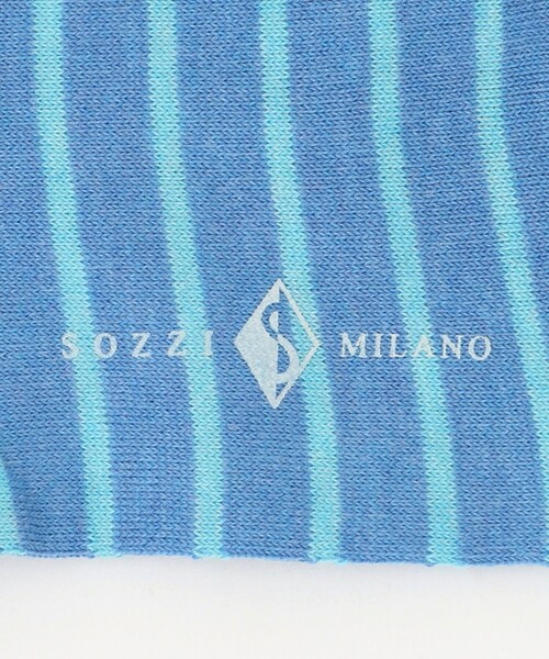 UNITED ARROWS(ユナイテッドアローズ)の「<SOZZI>カラーボーダー ソックス(ソックス/靴下・メンズ・ライトピンク/ケリーグリーン/コバルトブルー/ネイビー・FREE)」の10枚目の写真