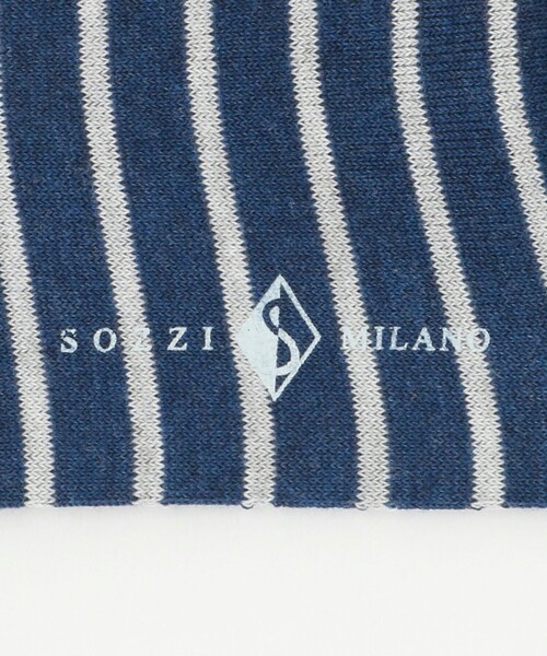UNITED ARROWS(ユナイテッドアローズ)の「<SOZZI>カラーボーダー ソックス(ソックス/靴下・メンズ・ライトピンク/ケリーグリーン/コバルトブルー/ネイビー・FREE)」の12枚目の写真