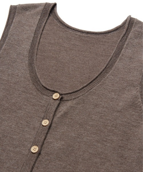 セール】Studio Doe Reversible Knitted Breasted Tank Top