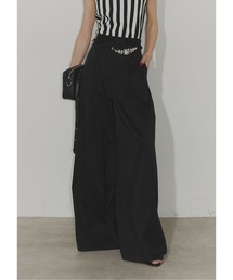Chris TROIS.（クリストロワ）の「Bijou belt wide pants（その他パンツ）」
