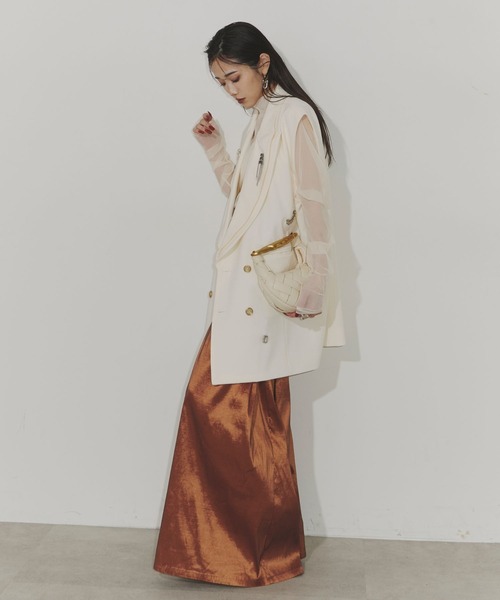 Chris TROIS.(クリストロワ)の「Bijou belt wide pants(その他パンツ・レディース・ブルー/オレンジ/ブラック・0/1)」の20枚目の写真