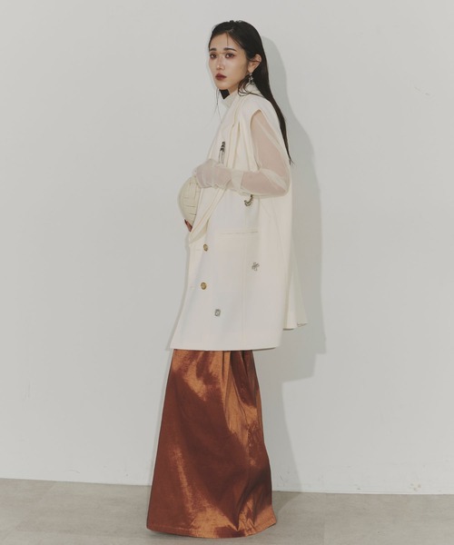 Chris TROIS.(クリストロワ)の「Bijou belt wide pants(その他パンツ・レディース・ブルー/オレンジ/ブラック・0/1)」の21枚目の写真