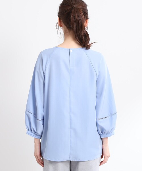 セール】【夏SALE／E‐QUALITY／手洗い可】ピンタックブラウス
