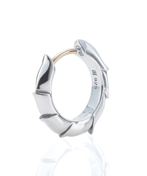 LION HEART（ライオンハート）の「“HOWL”クラッチピアス（タテガミ）/シルバー925【LION HEART / ライオンハート】（ピアス（片耳用）・メンズ・シルバー・ONE SIZE）」の4枚目の写真