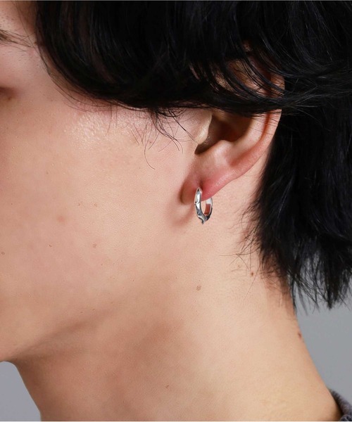 LION HEART（ライオンハート）の「“HOWL”クラッチピアス（タテガミ）/シルバー925【LION HEART / ライオンハート】（ピアス（片耳用）・メンズ・シルバー・ONE SIZE）」の10枚目の写真