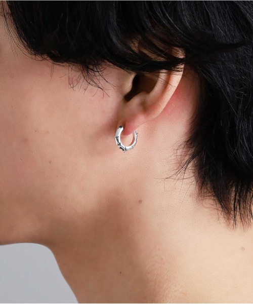 LION HEART（ライオンハート）の「“HOWL”クラッチピアス（タテガミ）/シルバー925【LION HEART / ライオンハート】（ピアス（片耳用）・メンズ・シルバー・ONE SIZE）」の9枚目の写真