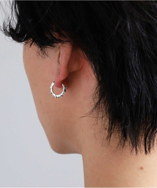 LION HEART（ライオンハート）の「“HOWL”クラッチピアス（タテガミ）/シルバー925【LION HEART / ライオンハート】（ピアス（片耳用）・メンズ・シルバー・ONE SIZE）」の8枚目の写真