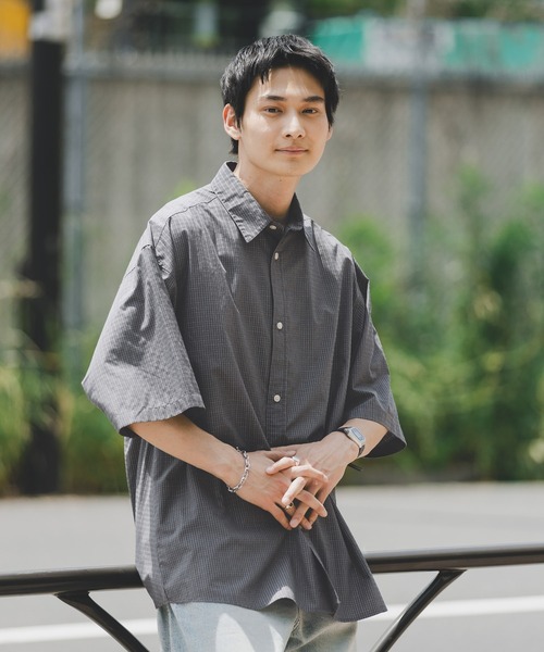 RAGEBLUE（レイジブルー）の「TRブロード/アソートチェックシャツ（シャツ/ブラウス・メンズ・グレー系その他/ブルー系その他/ホワイト系その他/ベージュ系その他・MEDIUM/FREE）」の8枚目の写真