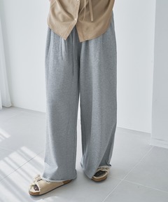 スウェットワイドパンツ-手洗い可-