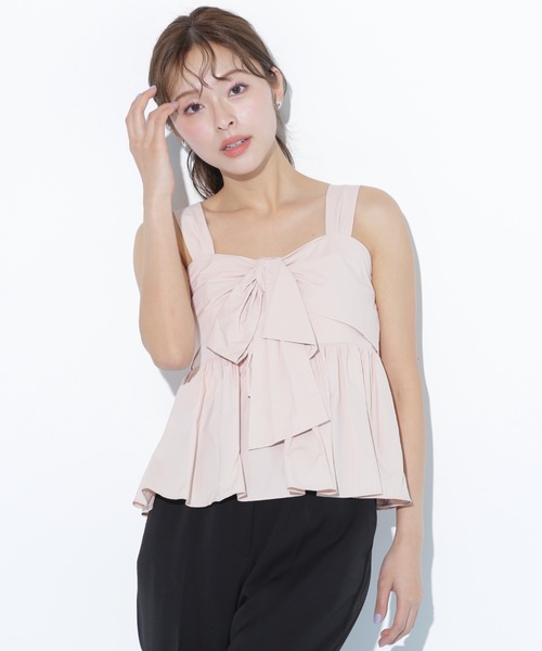 JILL by JILL STUART(ジルバイジルスチュアート)の「◇リボンペプラムブラウス(シャツ/ブラウス・レディース・ブラック/ピンク/ブルー・FREE)」の16枚目の写真