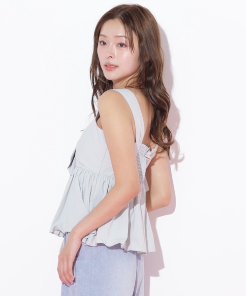 JILL by JILL STUART(ジルバイジルスチュアート)の「◇リボンペプラムブラウス(シャツ/ブラウス・レディース・ブラック/ピンク/ブルー・FREE)」の12枚目の写真