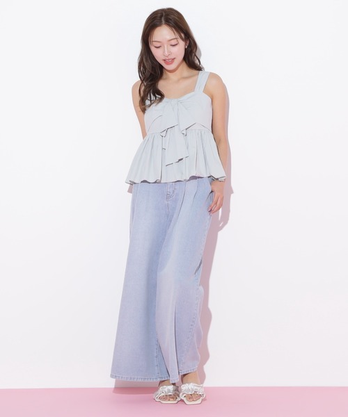 JILL by JILL STUART(ジルバイジルスチュアート)の「◇リボンペプラムブラウス(シャツ/ブラウス・レディース・ブラック/ピンク/ブルー・FREE)」の10枚目の写真