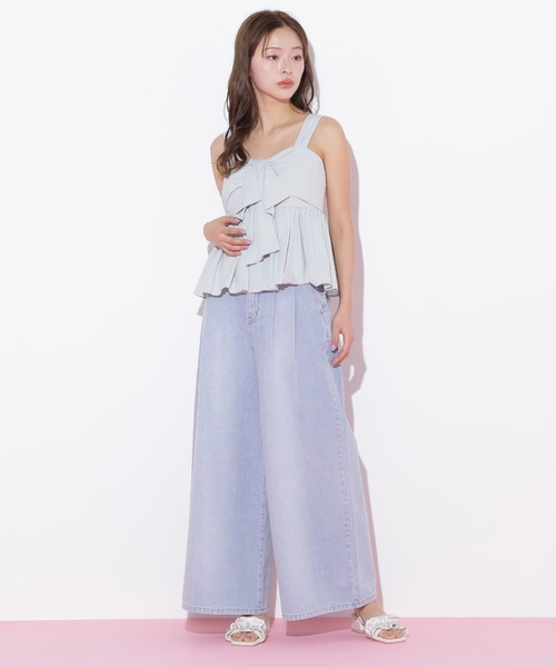 JILL by JILL STUART(ジルバイジルスチュアート)の「◇リボンペプラムブラウス(シャツ/ブラウス・レディース・ブラック/ピンク/ブルー・FREE)」の8枚目の写真