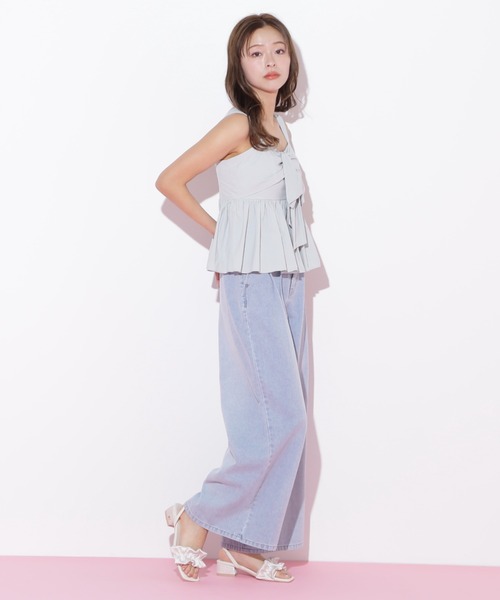 JILL by JILL STUART(ジルバイジルスチュアート)の「◇リボンペプラムブラウス(シャツ/ブラウス・レディース・ブラック/ピンク/ブルー・FREE)」の11枚目の写真