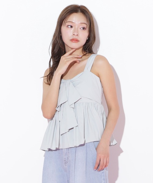 JILL by JILL STUART(ジルバイジルスチュアート)の「◇リボンペプラムブラウス(シャツ/ブラウス・レディース・ブラック/ピンク/ブルー・FREE)」の13枚目の写真