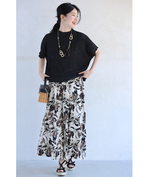 cawaii（カワイイ）の「ゆったり「楽」 彫刻花ドルマントップス（Tシャツ/カットソー・レディース・ブルー/ホワイト/ブラック・FREE）」の15枚目の写真