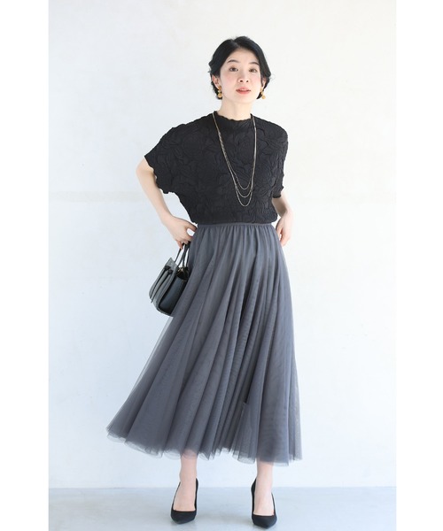 cawaii（カワイイ）の「ゆったり「楽」 彫刻花ドルマントップス（Tシャツ/カットソー・レディース・ブルー/ホワイト/ブラック・FREE）」の18枚目の写真