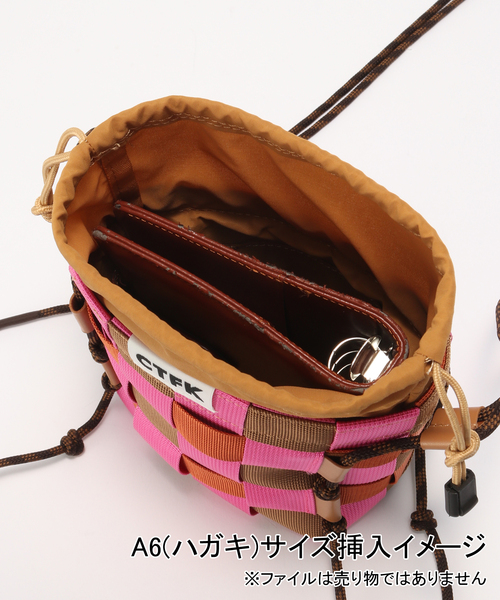 CONTROL FREAK / CTFK（コントロールフリーク）の「CONTROL FREAK/Tape Wovenショルダーバッグ（ショルダーバッグ・レディース・ベージュ/ブラック/ピンク・FREE）」の13枚目の写真