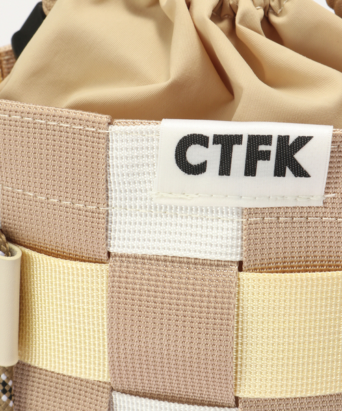 CONTROL FREAK / CTFK（コントロールフリーク）の「CONTROL FREAK/Tape Wovenショルダーバッグ（ショルダーバッグ・レディース・ベージュ/ブラック/ピンク・FREE）」の17枚目の写真