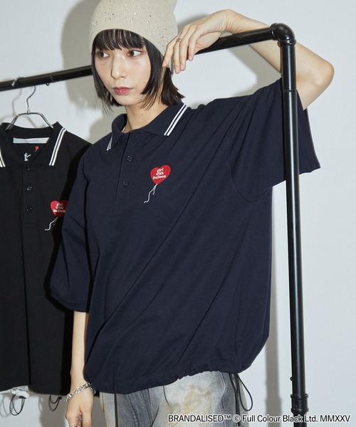 BRANDALISED 別注 Girl with Balloon ハート刺繍ドロスト