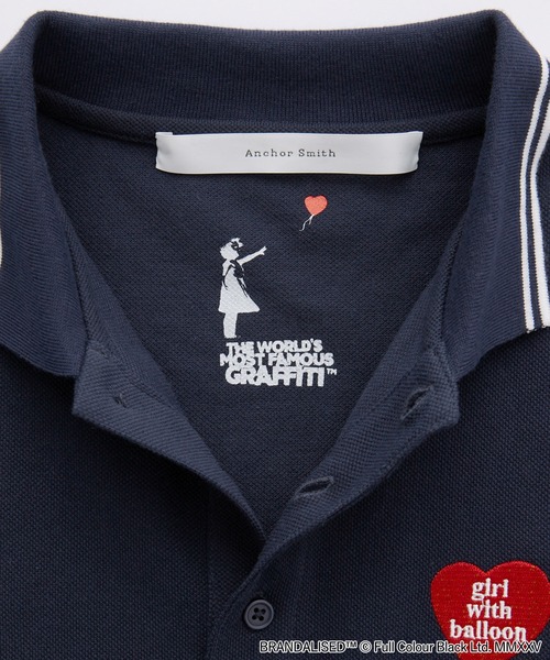 ★美品★MARK&LONA　CODE　スリーブドロストバイアスロゴ半袖ポロシャツ ☆美品☆MARK&LONA CODE スリーブドロストバイアスロゴ半袖