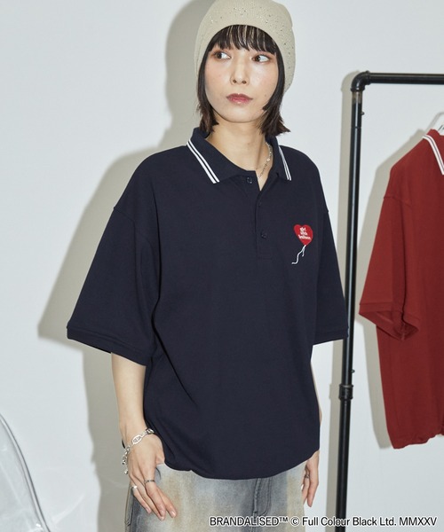 BRANDALISED 別注 Girl with Balloon ハート刺繍ドロスト
