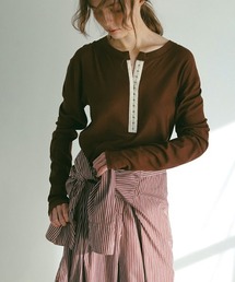 TODAYFUL - ETRE TOKYO 即完売ソフトリブトップス　チャコール ETRE TOKYO - ETRE TOKYO 新作 完売 サイドホールリブTee
