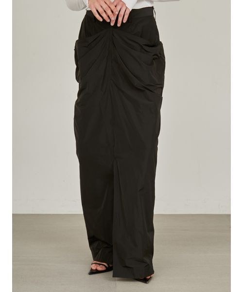 styling/（スタイリング）の「【セットアップ対応】レイヤードドレープスカート（スカート・レディース・ブラック/ライトベージュ・1/0）」の11枚目の写真