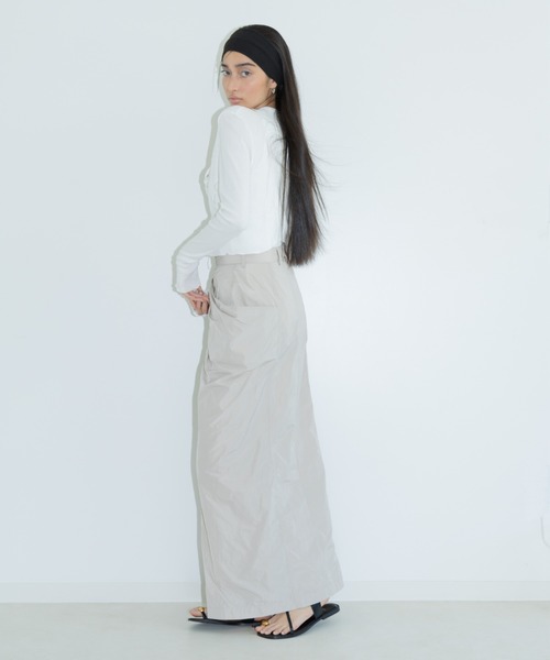 styling/（スタイリング）の「【セットアップ対応】レイヤードドレープスカート（スカート・レディース・ブラック/ライトベージュ・1/0）」の15枚目の写真