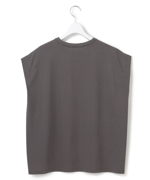 23区 L(ニジュウサンクオオキイサイズ)の「【接触冷感/洗える】BON-PRESAGE ロゴ フレンチスリーブ Tシャツ(Tシャツ/カットソー・レディース・ホワイト系/ライトグレー系/グレー系・44/46)」の18枚目の写真