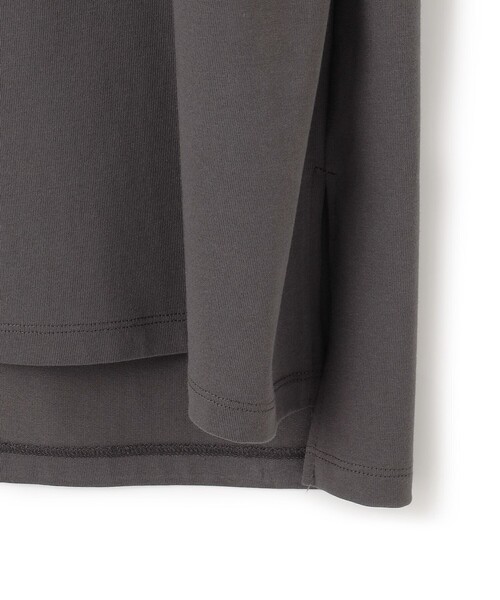 23区 L(ニジュウサンクオオキイサイズ)の「【接触冷感/洗える】BON-PRESAGE ロゴ フレンチスリーブ Tシャツ(Tシャツ/カットソー・レディース・ホワイト系/ライトグレー系/グレー系・44/46)」の22枚目の写真