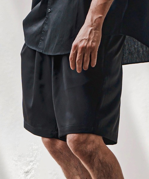 CAMBIO(カンビオ)の「mp13677-ストレッチタックショートパンツ(その他パンツ・メンズ・ブラック/グレー/ベージュ・XL/L/M)」の21枚目の写真