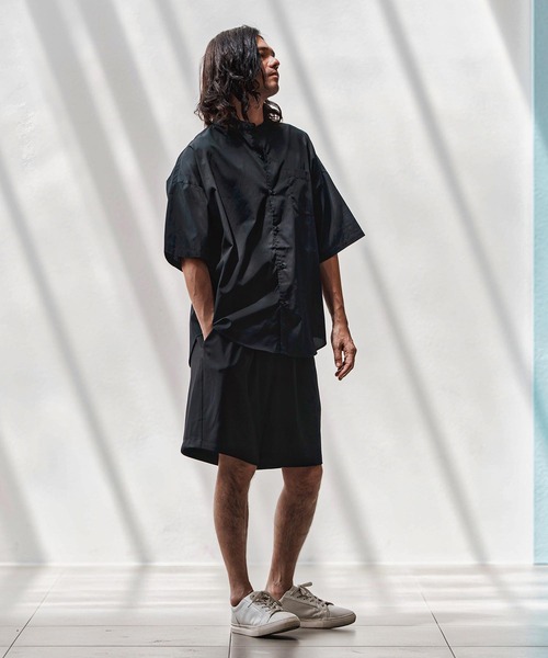 CAMBIO(カンビオ)の「mp13677-ストレッチタックショートパンツ(その他パンツ・メンズ・ブラック/グレー/ベージュ・XL/L/M)」の12枚目の写真