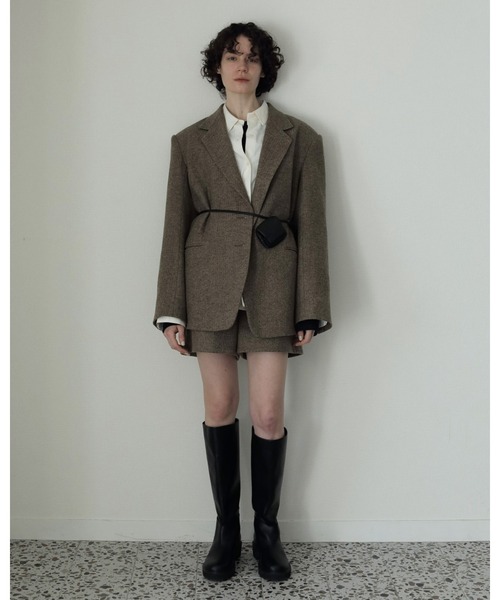 Herringbone Wool Jacket（テーラードジャケット）｜anuke（アンヌーク