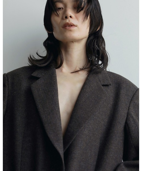 Herringbone Wool Jacket（テーラードジャケット）｜anuke（アンヌーク