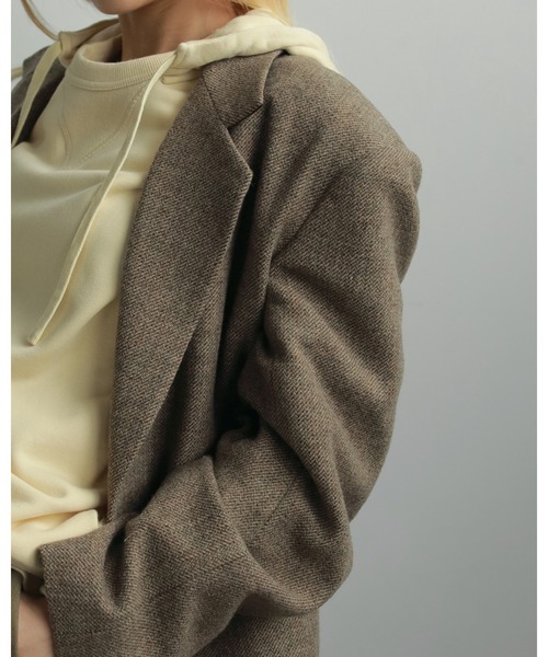 Herringbone Wool Jacket（テーラードジャケット）｜anuke（アンヌーク