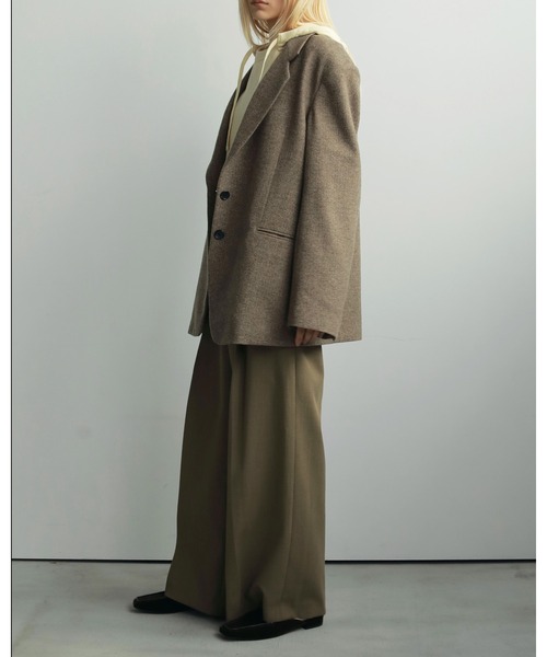 Herringbone Wool Jacket（テーラードジャケット）｜anuke（アンヌーク