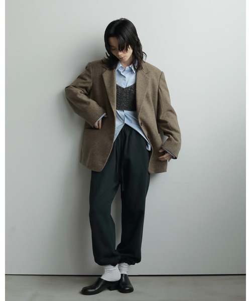 Herringbone Wool Jacket（テーラードジャケット）｜anuke（アンヌーク