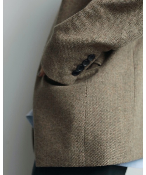 Herringbone Wool Jacket（テーラードジャケット）｜anuke（アンヌーク