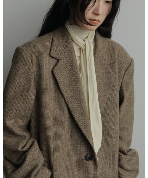 Herringbone Wool Jacket（テーラードジャケット）｜anuke（アンヌーク