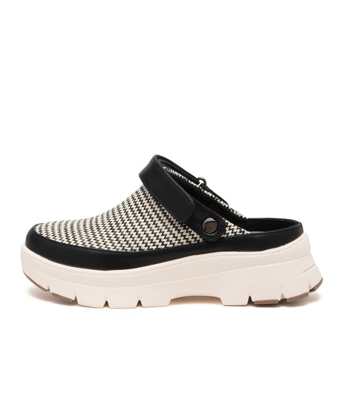 JELLY BEANS(ジェリービーンズ)の「2WAYベルト付きクロッグサボミュールシューズ(215-53158)JELLY BEANS(ジェリービーンズ)(サンダル・レディース・ブラック×ホワイト/ベージュ/アイボリー・S/L/M)」の7枚目の写真