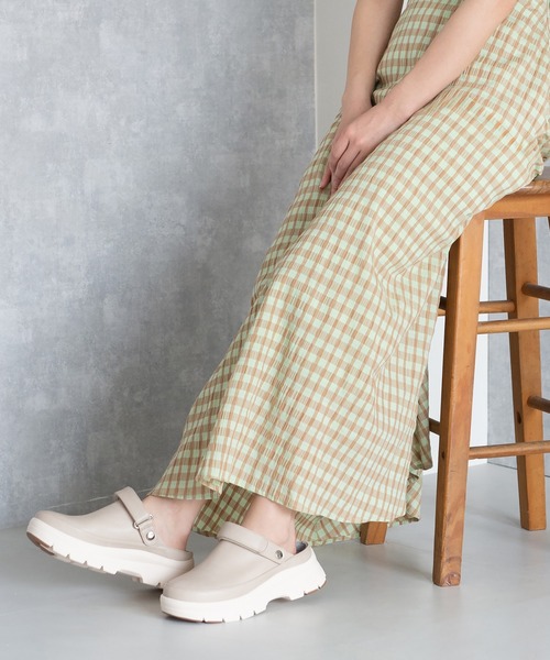 JELLY BEANS(ジェリービーンズ)の「2WAYベルト付きクロッグサボミュールシューズ(215-53158)JELLY BEANS(ジェリービーンズ)(サンダル・レディース・ブラック×ホワイト/ベージュ/アイボリー・S/L/M)」の13枚目の写真