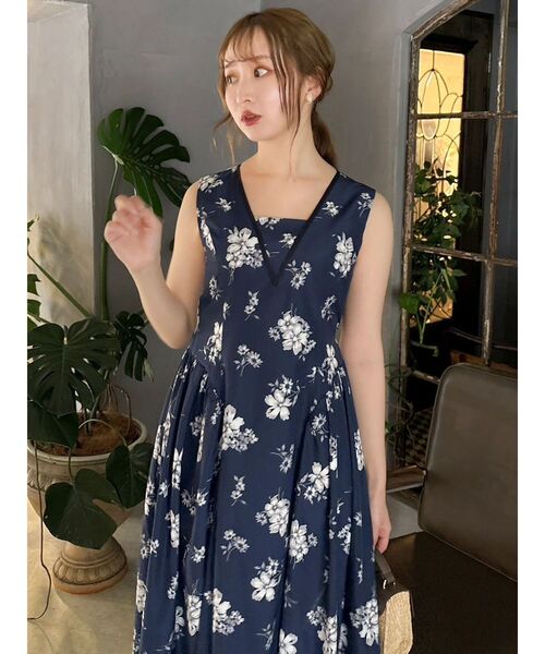 dazzlin(ダズリン)の「サイドボリュームドレス(ドレス・レディース・アイボリー/ネイビー・SMALL/MEDIUM)」の17枚目の写真