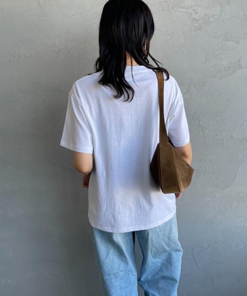 FRUIT OF THE LOOM（フルーツオブザルーム）の「[FRUIT OF THE LOOM/フルーツオブザルーム] × 中津川吾郎(MIN-NANO/ミンナノ) 別注2パックTシャツ（Tシャツ/カットソー・レディース・ホワイト×ブラック/ホワイト・S/M/L/XL）」の13枚目の写真