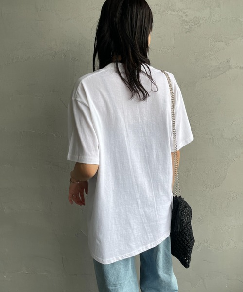 FRUIT OF THE LOOM（フルーツオブザルーム）の「[FRUIT OF THE LOOM/フルーツオブザルーム] × 中津川吾郎(MIN-NANO/ミンナノ) 別注2パックTシャツ（Tシャツ/カットソー・レディース・ホワイト×ブラック/ホワイト・S/M/L/XL）」の20枚目の写真