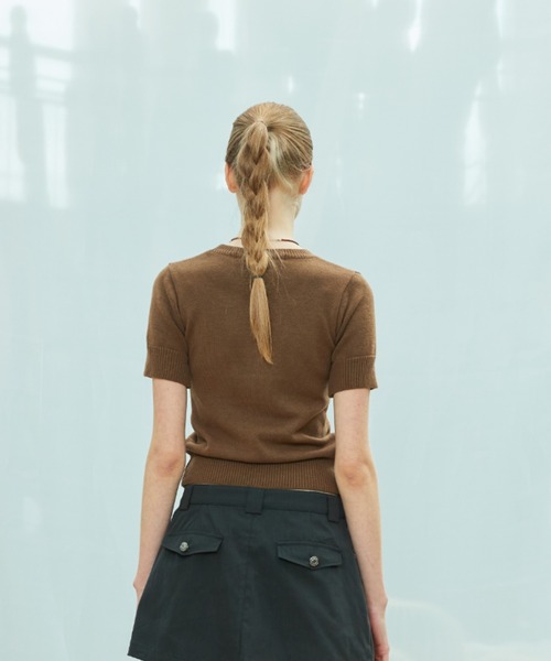 ニット セーター L9 RIBBON MIX HALF KNIT レディース L9 RIBBON MIX HALF KNIT（ニット/セーター）｜LARTIGENT