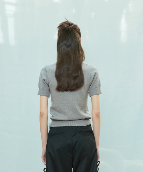 ニット セーター L9 RIBBON MIX HALF KNIT レディース L9 RIBBON MIX HALF KNIT（ニット/セーター）｜LARTIGENT