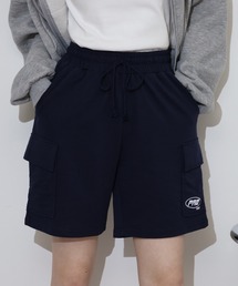 ミニ裏毛 ロゴ カーゴ ハーフパンツ