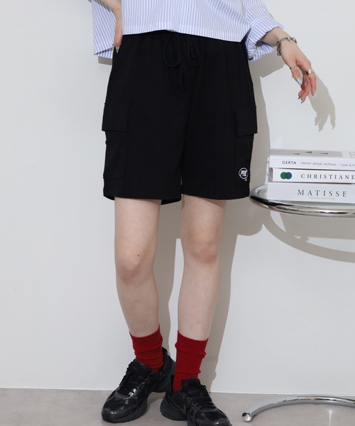 FUNALIVE（ファンアライブ）の「ミニ裏毛 ロゴ カーゴ ハーフパンツ（スウェットパンツ・メンズ・ブラック/グレー/ネイビー/オリーブ・LL/L/M）」の13枚目の写真